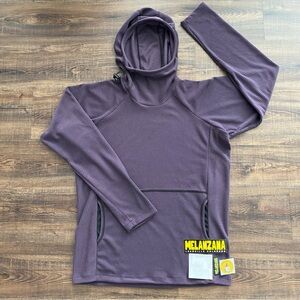 🏔🟣 2024 Melanzana V2 Microgrid Hoodie Mens Medium Eggplant color Melly